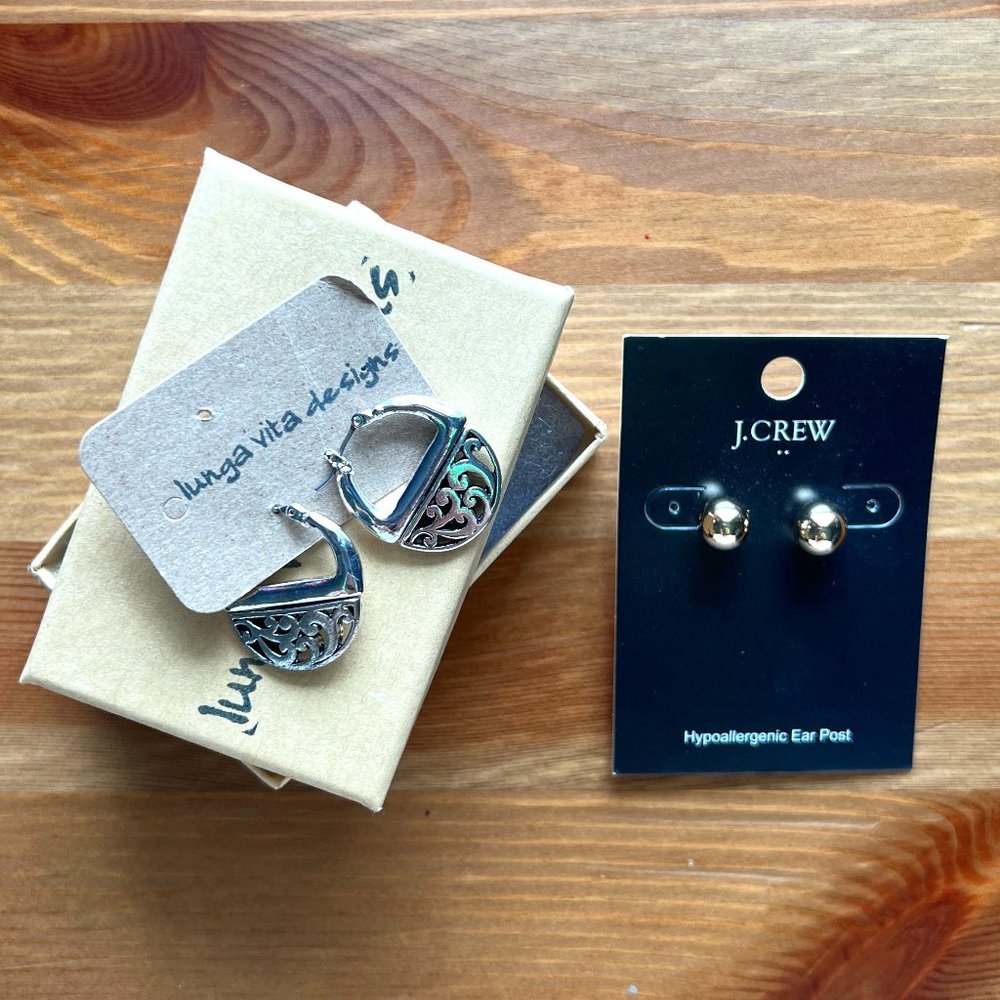 Laguna Vita Designs and J.Crew Earrings - 2 Pairs